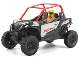 Can Am Maverick Sport XRC 1000R Red and Gray with Driver Figure 1/32 Diecast Model BRP Models 60026