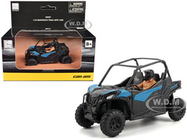 Can Am Maverick Trail DPS 1000 Blue and Black with Driver Figure 1/32 Diecast Model BRP Models 60027