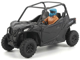 Can Am Maverick Trail DPS 1000 Matt Black with Driver Figure 1/32 Diecast Model BRP Models 60028