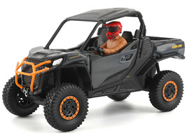 Can Am Commander XT P 1000R Gray and Orange with Driver Figure 1/32 Diecast Model BRP Models 60029