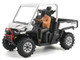 Can Am Defender XMR Silver Metallic and Black with Driver Figure 1/32 Diecast Model BRP Models 60031