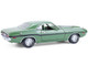 1970 Dodge Challenger R T Hemi F8 Green with Black Stripes and Green Interior Mr Norm s Challenger 1/18 Diecast Model Car Greenlight 13700