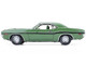 1970 Dodge Challenger R T Hemi F8 Green with Black Stripes and Green Interior Mr Norm s Challenger 1/18 Diecast Model Car Greenlight 13700