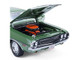 1970 Dodge Challenger R T Hemi F8 Green with Black Stripes and Green Interior Mr Norm s Challenger 1/18 Diecast Model Car Greenlight 13700