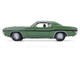 1970 Dodge Challenger R T Hemi F8 Green with Black Stripes and Green Interior Mr Norm s Challenger 1/18 Diecast Model Car Greenlight 13700