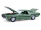 1970 Dodge Challenger R T Hemi F8 Green with Black Stripes and Green Interior Mr Norm s Challenger 1/18 Diecast Model Car Greenlight 13700