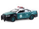 2014 Ford Taurus New York Police Department NYPD Vintage Tribute Livery Green and Black with White Top Hot Pursuit Series 47 1/64 Diecast Model Car Greenlight 43050B