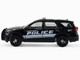 2023 Ford Police Interceptor Utility Whitestown Police Dept Whitestown IN Black Hot Pursuit Series 47 1/64 Diecast Model Car Greenlight 43050D