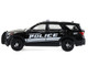 2023 Ford Police Interceptor Utility Whitestown Police Dept Whitestown IN Black Hot Pursuit Series 47 1/64 Diecast Model Car Greenlight 43050D