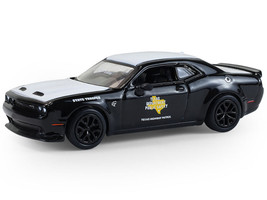 2020 Dodge Challenger SRT Hellcat Texas Department of Public Safety Black and White Hot Pursuit Series 47 1/64 Diecast Model Car Greenlight 43050E