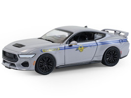 2023 Ford Mustang GT South Carolina Highway Patrol Gray with Blue Stripes Hot Pursuit Series 47 1/64 Diecast Model Car Greenlight 43050F