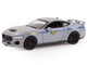 2023 Ford Mustang GT South Carolina Highway Patrol Gray with Blue Stripes Hot Pursuit Series 47 1/64 Diecast Model Car Greenlight 43050F