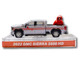 2022 GMC Sierra 3500 HD Pickup Truck Indiana Cardinals Silver Metallic with Red Stripes and Cardinal Figure 2025 Greenlight Waltersons Collector s Expo Exclusive 1/64 Diecast Model Car Greenlight 51684A