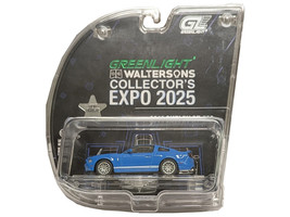 2013 Shelby GT 500 Blue with White Stripes 2025 Greenlight Waltersons Collector s Expo Exclusive 1/64 Diecast Model Car Greenlight 51684B