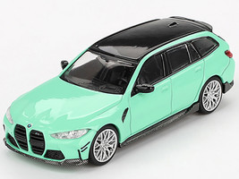 BMW M3 M Performance Touring Mint Green with Black Top Limited Edition 1/64 Diecast Model Car Mini GT MGT00897