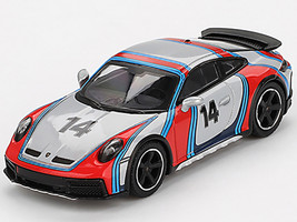 Porsche 911 Dakar #14 Rally 1978 Ice Gray Metallic Limited Edition 1/64 Diecast Model Car Mini GT MGT00964