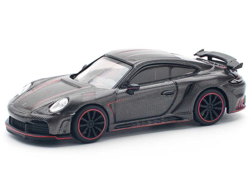 992 Stinger GTR Carbon Edition with Red Accents 1/64 Diecast Model Car Pop Race PR640192