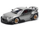 Toyota Pandem GR86 Silver Metallic 1/64 Diecast Model Car Pop Race PR640235
