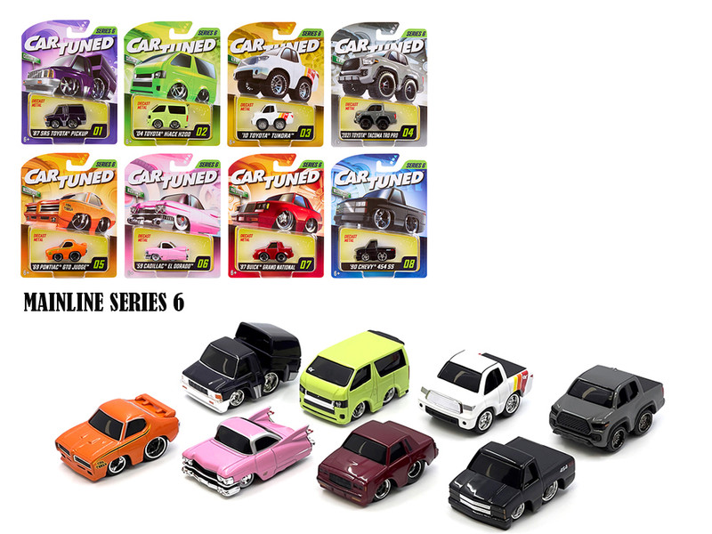 Mainline 2025 Series 6 Set of 8 Pieces Diecast Model Cars CarTuned 592631-XX5