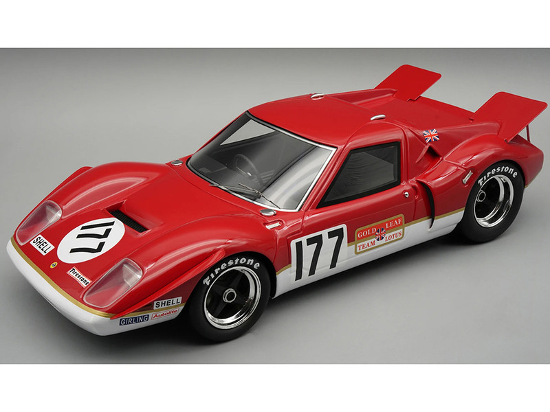 Lotus 62 #177 Roy Pike Gold Leaf Team Lotus Winner MN GT Thruxton 1969 Mythos Series with Display Case Limited Edition to 45 pieces Worldwide 1/18 Model Car Tecnomodel TM18-293E