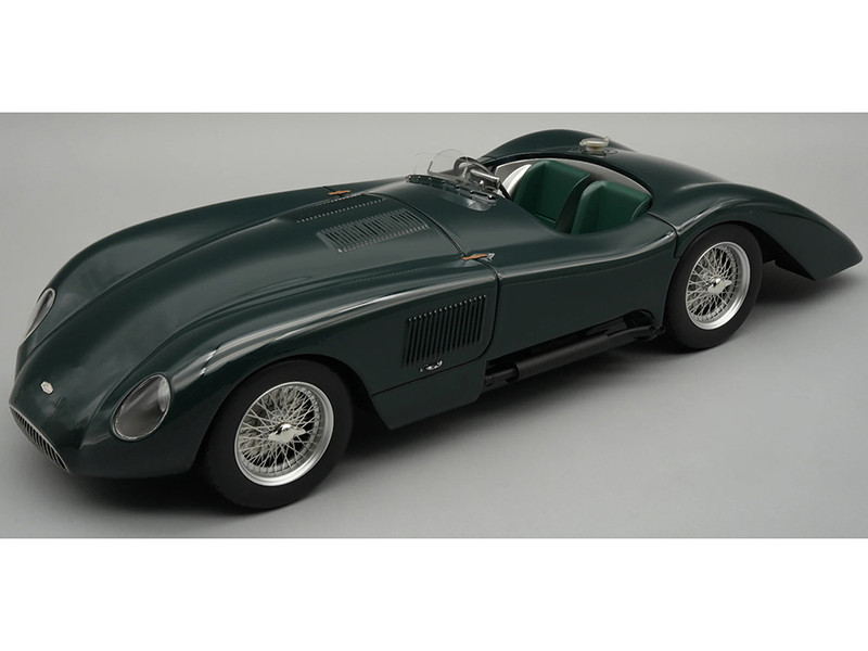 Jaguar C Type Longtail Press Version British Racing Green 24 Hours of Le Mans 1952 Mythos Series with Display Case Limited Edition to 40 pieces Worldwide 1/18 Model Car Tecnomodel TM18-303A