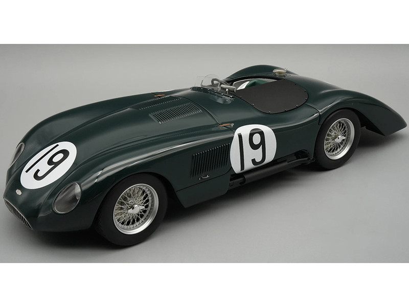 Jaguar C Type Longtail #19 Peter Whitehead Ian Stewart 24 Hours of Le Mans 1952 Mythos Series with Display Case Limited Edition to 55 pieces Worldwide 1/18 Model Car Tecnomodel TM18-303D