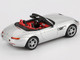 BMW Z8 Roadster Silver Metallic with Red and Black Interior Limited Edition 1/64 Diecast Model Car Mini GT MGT00998
