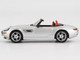 BMW Z8 Roadster Silver Metallic with Red and Black Interior Limited Edition 1/64 Diecast Model Car Mini GT MGT00998