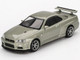 Nissan Skyline GT R R34 V Spec II Nur RHD Right Hand Drive Millenium Jade Metallic Limited Edition 1/64 Diecast Model Car Mini GT MGT01003