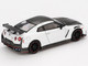 2024 Nissan GT R Nismo R35 Brilliant White Pearl with Carbon Hood and Top Limited Edition 1/64 Diecast Model Car Mini GT MGT01045