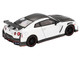 2024 Nissan GT R Nismo R35 Brilliant White Pearl with Carbon Hood and Top Limited Edition 1/64 Diecast Model Car Mini GT MGT01045