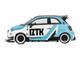 ABARTH 595 LB Works x Abas Works IZTK Light Blue and White with Black Top Limited Edition 1/64 Diecast Model Car Mini GT MGT01051 ABARTH 595 LB Works x Abas Works IZTK Light Blue and White with Black Top Limited Edition 1/64 Diecast Model Car Mini GT MGT01051