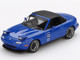 Mazda Miata MX 5 NA Tuned Version RHD Right Hand Drive Dark Blue with Black Soft Top Limited Edition 1/64 Diecast Model Car Mini GT MGT01069