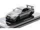 Nissan Skyline GT R R34 Z Tune RHD Right Hand Drive Gray Metallic Thailand Diecast Expo 2025 Event Edition" 1/64 Diecast Model Car Inno Models IN64-R34ZT-TDE25
