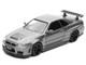 Nissan Skyline GT R R34 Z Tune RHD Right Hand Drive Gray Metallic Thailand Diecast Expo 2025 Event Edition" 1/64 Diecast Model Car Inno Models IN64-R34ZT-TDE25