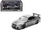 Nissan Skyline GT R R34 Z Tune RHD Right Hand Drive Gray Metallic Thailand Diecast Expo 2025 Event Edition" 1/64 Diecast Model Car Inno Models IN64-R34ZT-TDE25