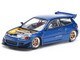 Pandem Civic EG6 VTEC RHD Right Hand Drive Blue Metallic with No Hood 1/64 Diecast Model Car Pop Race PR640174