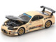 Toyota Supra Top Secret GT300 RHD Right Hand Drive Gold Metallic with Carbon Hood 1/64 Diecast Model Car Pop Race PR640277 Toyota Supra Top Secret GT300 RHD Right Hand Drive Gold Metallic with Carbon Hood 1/64 Diecast Model Car Pop Race PR640277