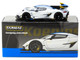 Koenigsegg Jesko Attack Silver Metallic with Blue Stripes Global64 Series 1/64 Diecast Model Tarmac Works T64G-TL052-SL