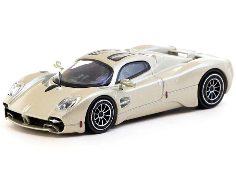 Pagani Utopia Rinascimento Silver Metallic Global64 Series 1/64 Diecast Model Tarmac Works T64G-TL055-BI