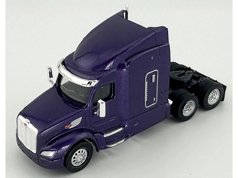 Peterbilt 579 Sleeper Cab Purple Metallic 1/87 (HO) Plastic Model Car HO Logistics HL-57903