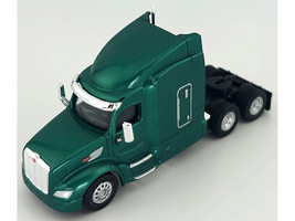 Peterbilt 579 Sleeper Cab Green Metallic 1/87 (HO) Plastic Model Car HO Logistics HL-57905