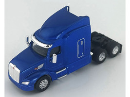 Peterbilt 579 Sleeper Cab Blue Metallic 1/87 (HO) Plastic Model Car HO Logistics HL-57906