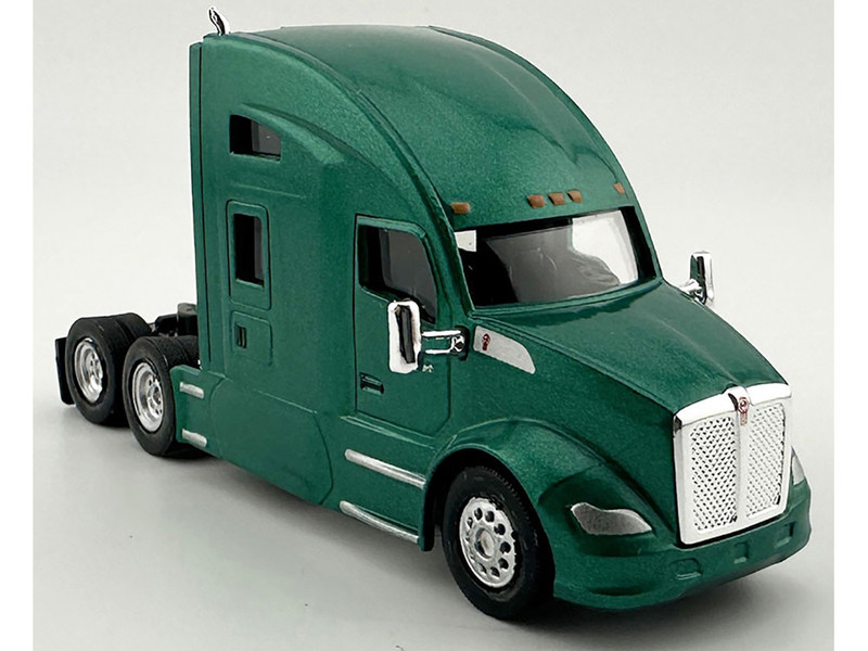 Kenworth T680 Sleeper Cab Green Metallic 1/87 (HO) Plastic Model Car HO Logistics HL-68005