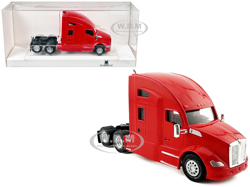 Kenworth T680 Sleeper Cab Red 1/87 (HO) Plastic Model Car HO Logistics HL-68008