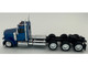 Peterbilt 589 3 Axel Day Cab Blue Metallic 1/87 (HO) Plastic Model Car HO Logistics HL-589062