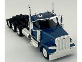 Peterbilt 589 3 Axel Day Cab Blue Metallic 1/87 (HO) Plastic Model Car HO Logistics HL-589062
