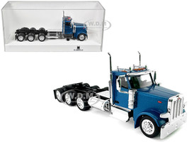 Peterbilt 589 3 Axel Day Cab Blue Metallic 1/87 (HO) Plastic Model Car HO Logistics HL-589062