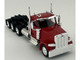 Peterbilt 589 3 Axel Day Cab Red 1/87 (HO) Plastic Model Car HO Logistics HL-589082