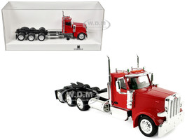 Peterbilt 589 3 Axel Day Cab Red 1/87 (HO) Plastic Model Car HO Logistics HL-589082